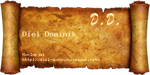 Diel Dominik névjegykártya